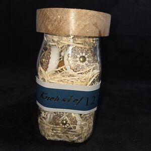 Set of 12 Drawer Knobs Pulls In Jar